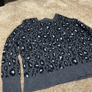 Cheetah print sweater